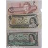 Image 1 : 1954 CANADIAN 1 DOLLAR NOTE, 1973 CANADIAN 1