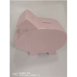 PIGGY BANK ALMOST COMPLETELY FULL OF PENNIES