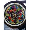 Image 1 : VINTAGE STAIN GLASS ART PIECE APPROX. 2FT X 2FT