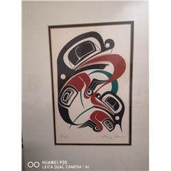 SIGNED DANNY DENNIS "FROGS" PRINT 11" X 14"