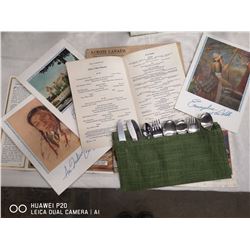 SET OF VINTAGE VARIOUS AIRLINE SILVERWARE,