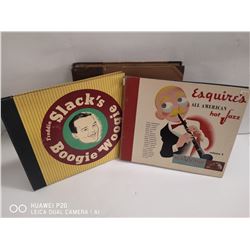 LOT OF 3 VINTAGE JAZZ RECORD BINDERS. INCL. FREDDY