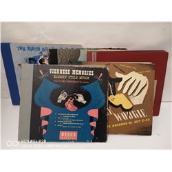 LOT OF 5 VINTAGE JAZZ RECORD BINDERS