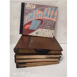 LOT OF 5 VINTAGE JAZZ RECORD BINDERS. INCL. FRANK