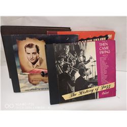 LOT OF 4 VINTAGE JAZZ RECORD BINDERS. INCL. ARTIE