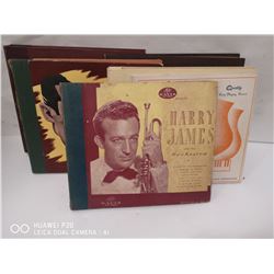 LOT OF 5 VINTAGE JAZZ RECORD BINDERS