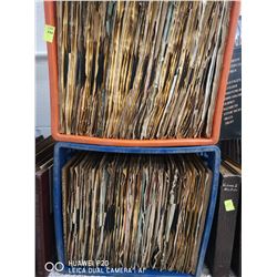 3 MILK CRATES FULL OF VINTAGE 78 RPM JAZZ RECORDS