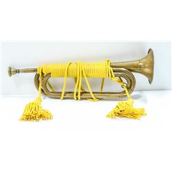 CAVALRY BUGLE WITH CORDS