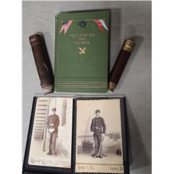 LOT OF CIVIL WAR MEMORABILIA INCL. A TELESCOPE