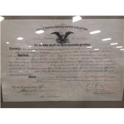 FRAMED THE COMMANDING OFFICER OF THE 7TH