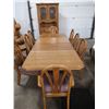Image 1 : MID CENTURY MODERN 8 SEAT OAK DINING SET WITH