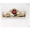 Image 1 : Antique  WhiteGold Ring RUBY  DIAMONDS #1169532