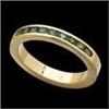 Image 1 : 14k GENUINE EMERALD Wedding Band  #1169545