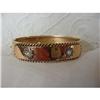 Victorian 15K Rose Gold Bangle with Pearls #1180453