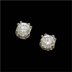 14k DIAMOND EARSTUDS .50 CARATS! #1180761