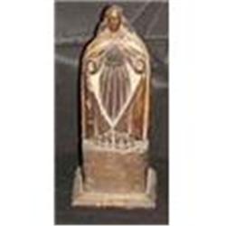 Antique Carved Wood Santos Saint  #1180942