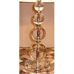 Pair of Crystal Glass Table Lamps #1180962