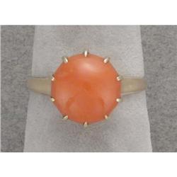 14K coral ring #1180971