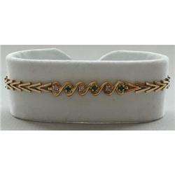 diamond and emerald bracelet #1180983