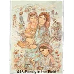 Family in the Field   lithograph signed& #1180987
