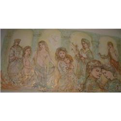 Solomon's Court   litho by Edna Hibel #1180995