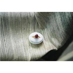 14K. gold and garnet ring #1181003