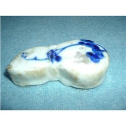 Chinese blue & white water dripper #1181025