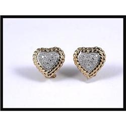 14K Yellow Gold Diamond Heart  #1181043