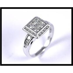 14K White Gold Diamond Ring #1181046