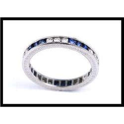 PLATINUM ETERNITY BAND WITH DIAMONDS AND #1181048