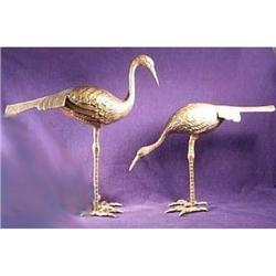 Crane Statues Large Brass for Garden or Inside #1181237