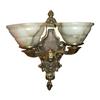 Image 1 : A pair of alabaster and bronze sconces #1181291