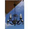 Image 1 : French pair of wrought iron chandeliers 5 #1193913
