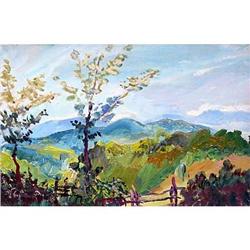 "Shumadija an etude" impressionism oil. #1193969