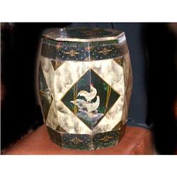 Rare Painted Chinese Dried Fruit Container  #1193991