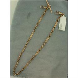 Vintage  9k Y Gold Watch Chain Necklace #1194003