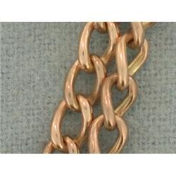 9k Antique Custom Handmade Watch Chain #1194006