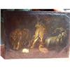 Image 1 : 1600 ANTIQUE OIL ON BLACKBOARD ITALIAN SCHOOL #1194151