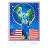 Image 1 : PETER MAX PEACE ON EARTH L/E HAND SIGNED w/COA #1194420