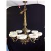 Image 1 : Alabaster Bronze French Chandelier #1194560