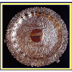 EARLY 19C SHEFFIELD SILVER ON COPPER SALVER #1194631