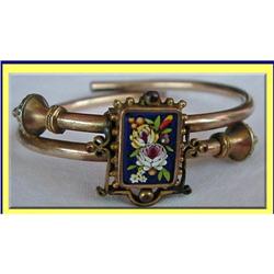 MICROMOSAIC VICTORIAN CROSSOVER BRACELET GOLD #1194642