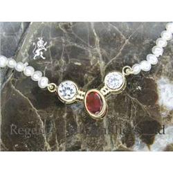 RHJ Mexican Fire Opal and 2  5mm CZs #1207063