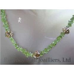 RHJ Genuine Peridot Pebbles with gf balls and #1207064