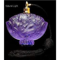 Czech ALEXANDRITE Cherub Perfume Bottle #1207076