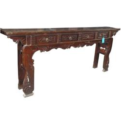 Gorgeous Chinese Qing Dy. Wood Console Table #1207343