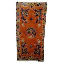 Elegant Handmade Woolen Rug From Tibet #1207347