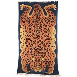 Colourful Pure Wool Weaving Rug From Tibet #1207348