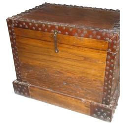  Chinese Qing Dy. Wood Treasure Trunk #1207351