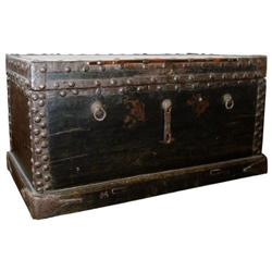 Superb Chinese Qing Dy. Wood Trunk #1207353